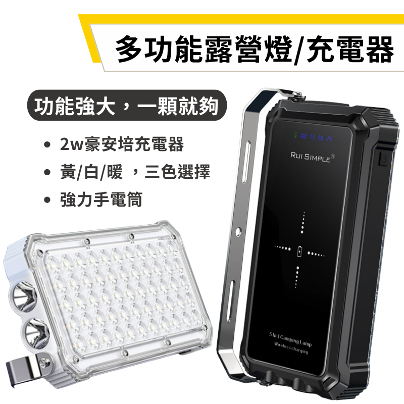 JOYPRO 五合一多功能露營燈+20000豪安行動電源